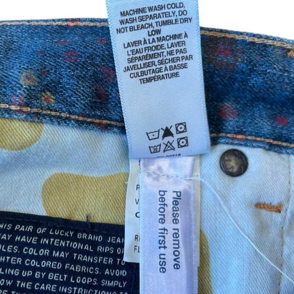 Lucky Brand Riley Shorts Wild Flower Paisley Denim Cutoffs - Size 8 / 29 - Picture 11 of 13